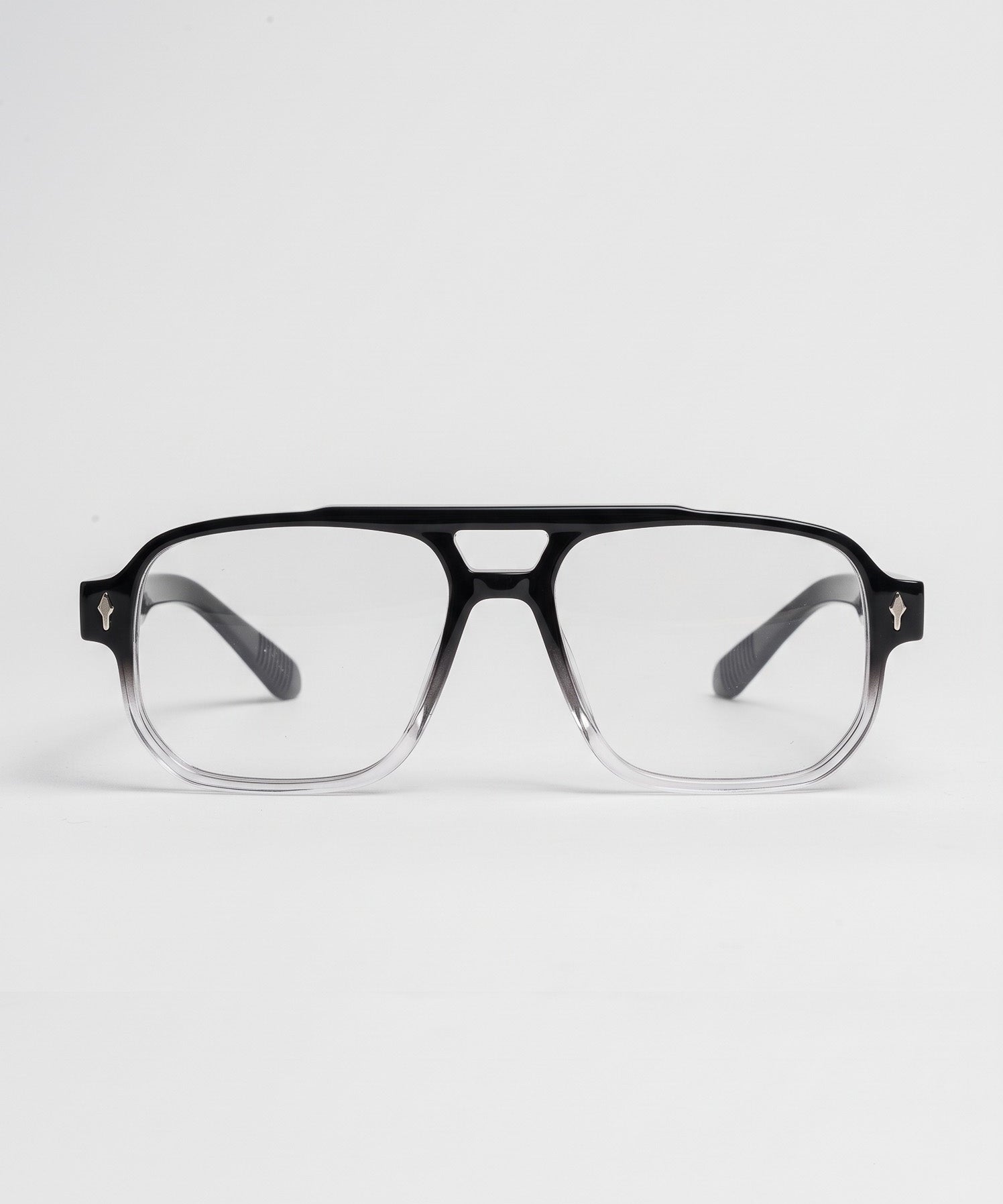 Aviatore Black Crystal Clear – front view