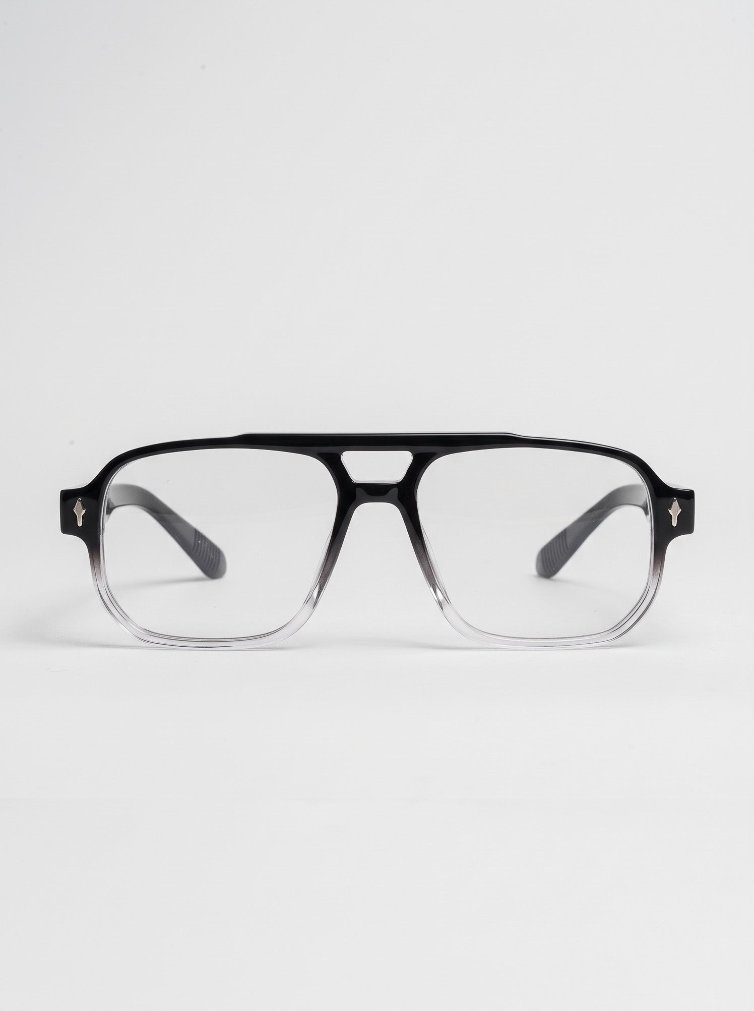 Aviatore Black Crystal Clear – front view