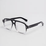Aviatore Black Crystal Clear – three-quarter view
