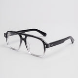 Aviatore Black Crystal Clear – three-quarter view