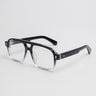 Aviatore Black Crystal Clear – three-quarter view