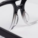 Aviatore Black Crystal Clear – bridge detail