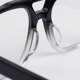 Aviatore Black Crystal Clear – bridge detail