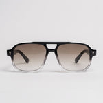 Aviatore Black Crystal Grey Gradient – front view