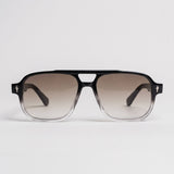 Aviatore Black Crystal Grey Gradient – front view