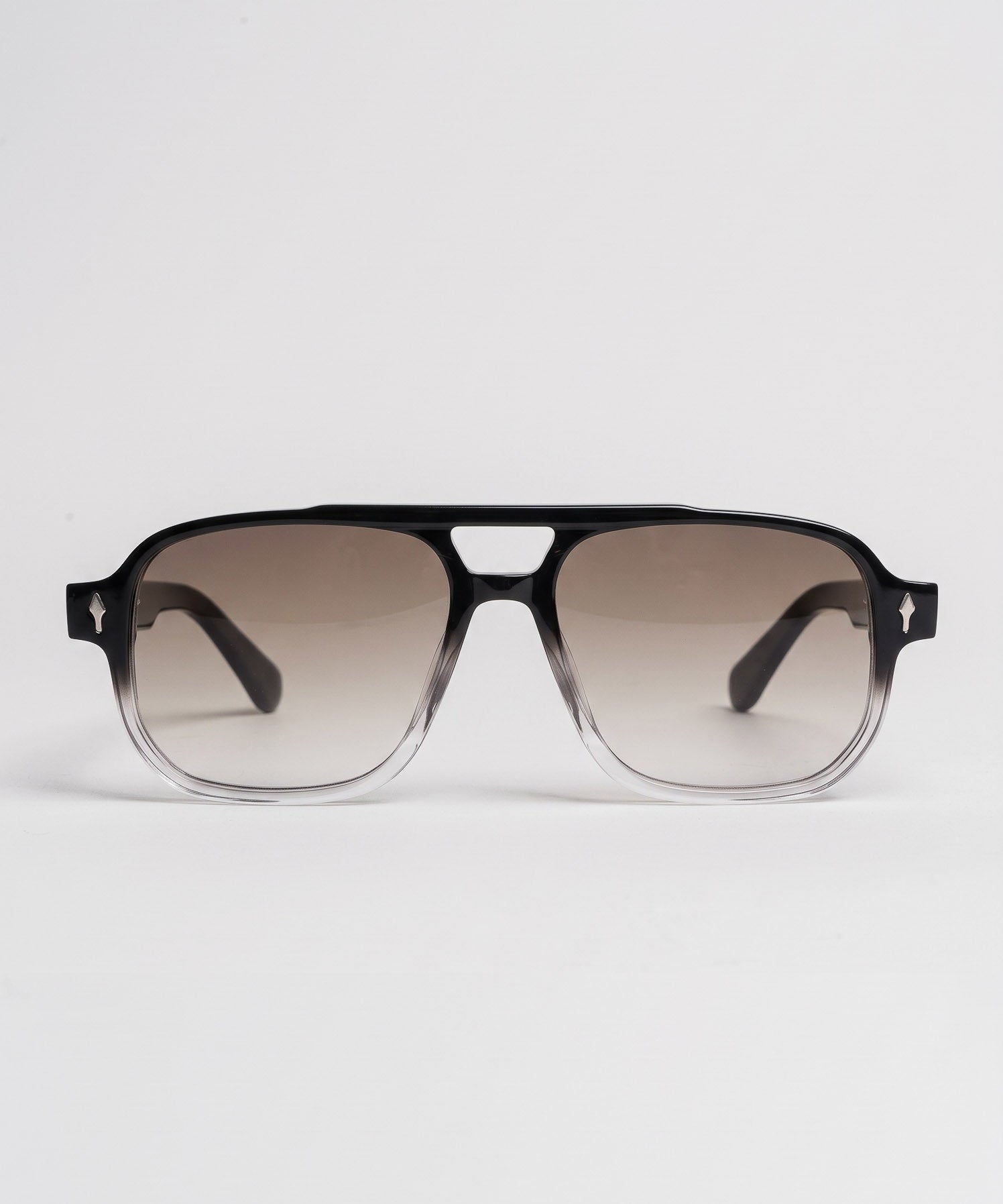 Aviatore Black Crystal Grey Gradient – front view