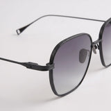 Gaetano Matte Black Grey Gradient – hinge detail view